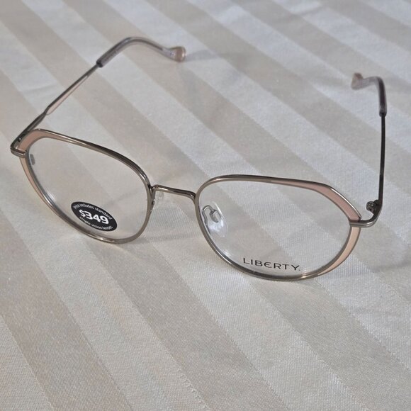 Gold metal Liberty London Women Eyeglasses Frames . LL 07 - Picture 2 of 7